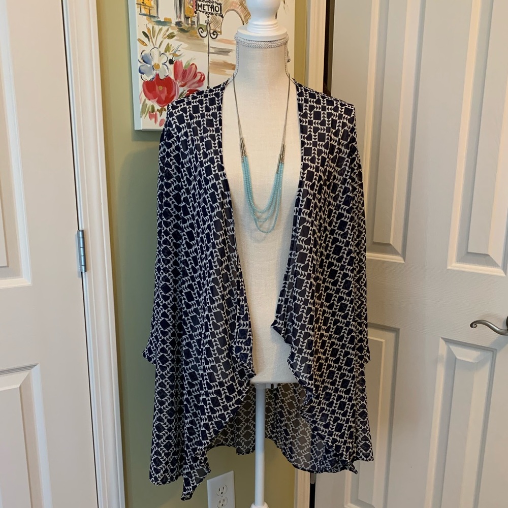 Charming Charlie Navy Wrap Size XL